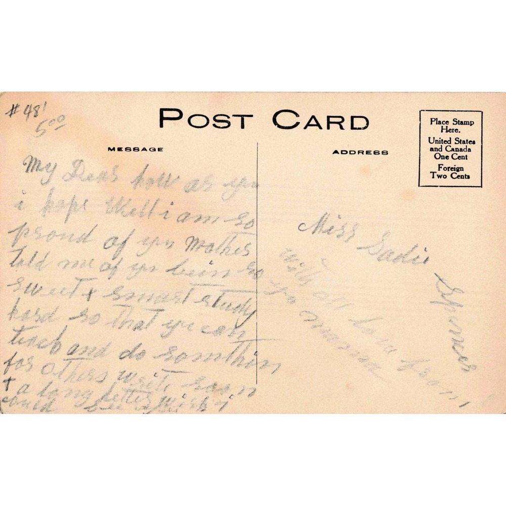Vintage The Last Straw Crying Baby Postcard Winchester Photo Press Sepia Humor - Picture 2 of 2